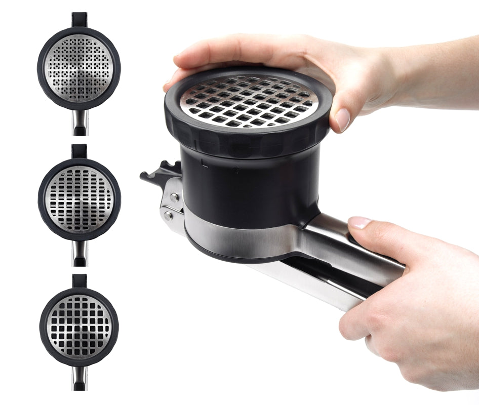 OXO 3-In-1 Adjustable Potato Ricer - Hangs onto the side of your Pot!