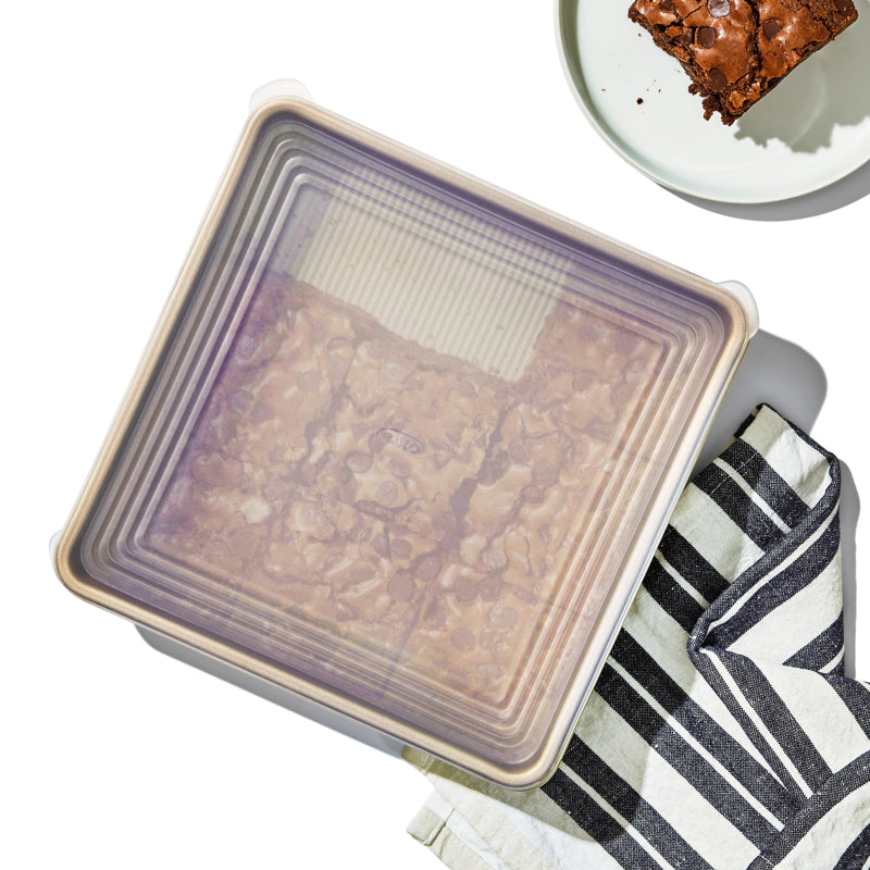 OXO Silicone Lid/Bakeware Lid, 23 x 23cm (9 x 9") for Casseroles, Transporting Storing Leftovers