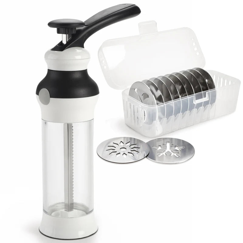 OXO Good Grips Cookie Press Set – 14-Piece with 12 Stainless Steel Disks