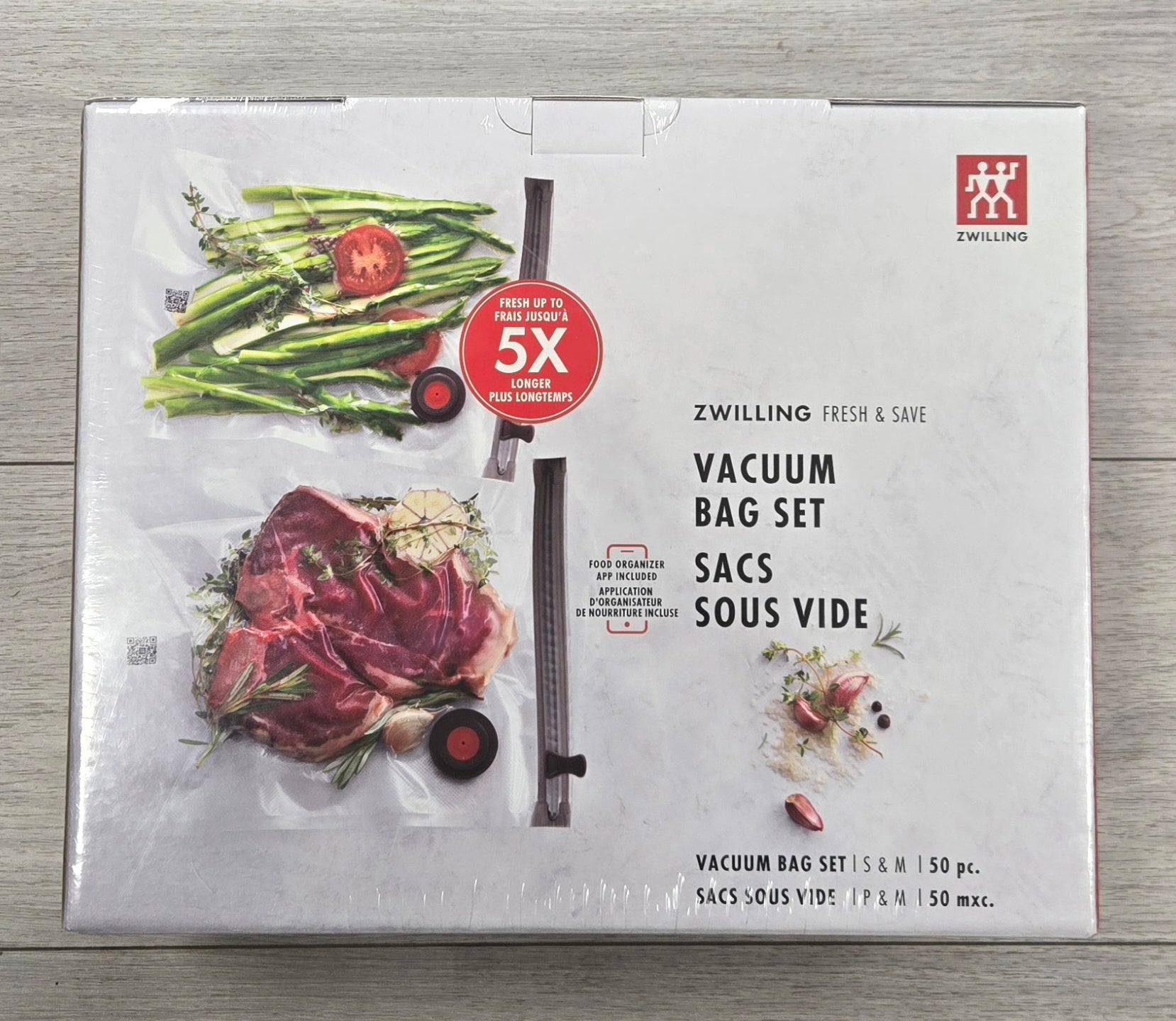 ZWILLING,Fresh & Save,Vacuum bag set, 50pcs