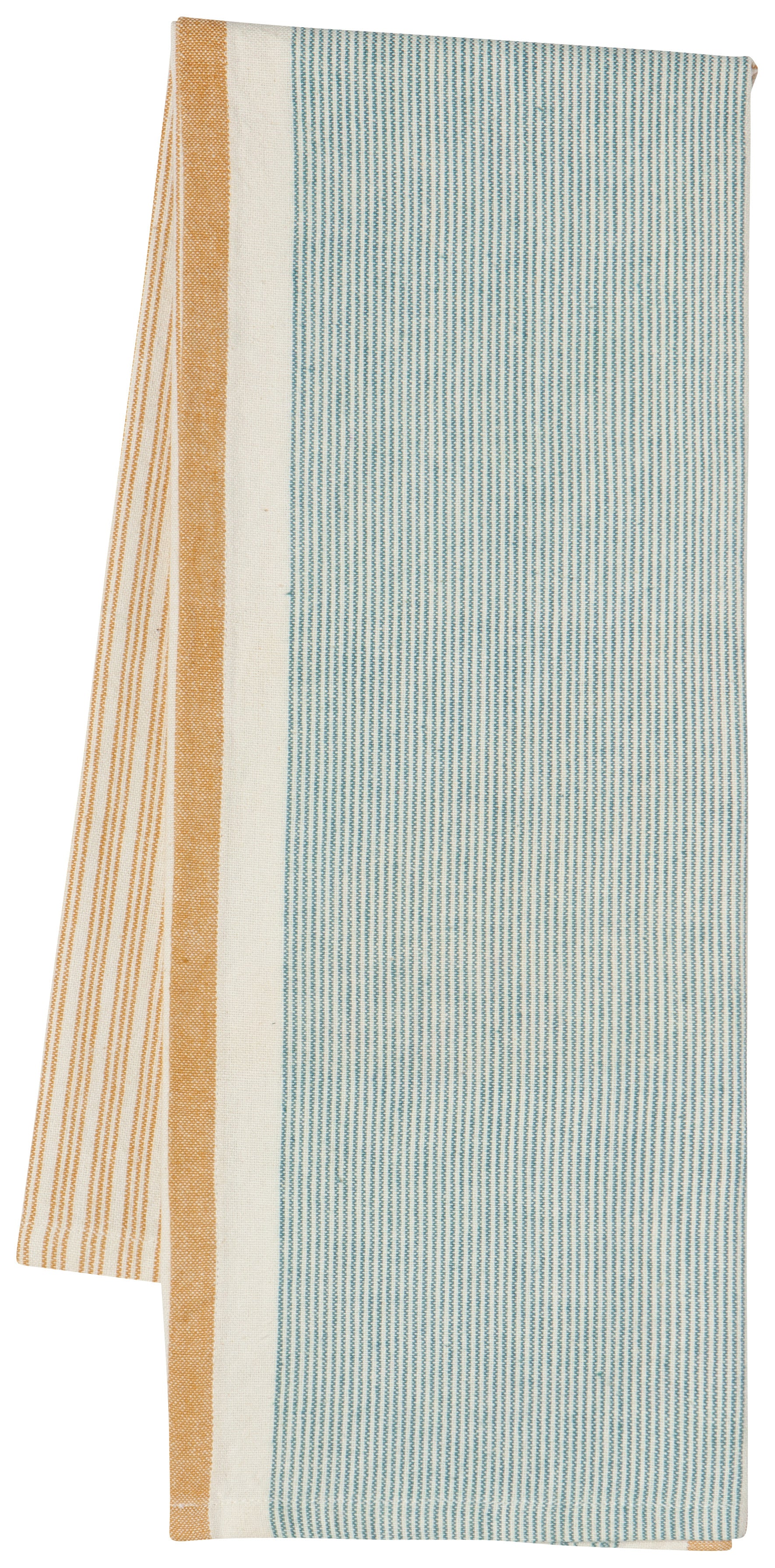 Heirloom Tea Towel Set of 2 Stripe/Lagoon