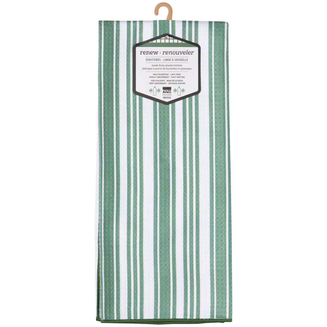 Danica Elm Green Recycled Microfibre Dishtowel