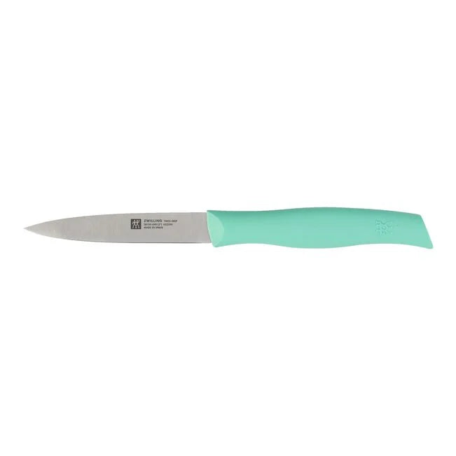 Couteau d'office Zwilling Twin Grip 3 pouces, turquoise 