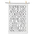 Coffee Types Text Kitchen Tea Towel - 18x28"