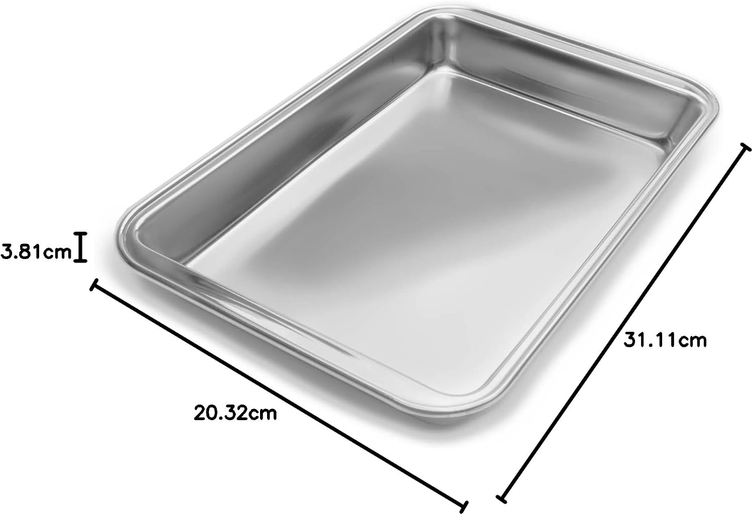 Fox Run Stainless Steel Bake Pan – 11" x 7"