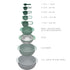 Joseph Joseph Nest™ 9 Plus Food Preparation Set – Space-Saving Sage Colours