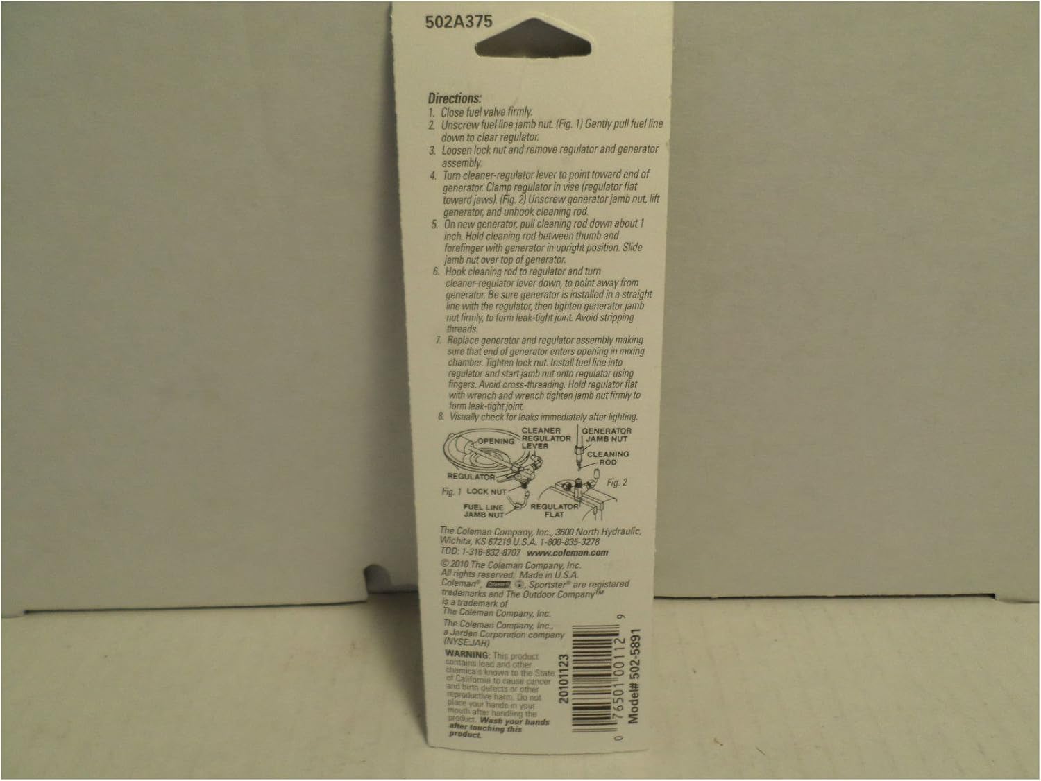 Coleman Stove Generator 502-5891