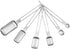 Fox Run Stainless Steel Rectangular Measuring Spoon Set – 6-Piece