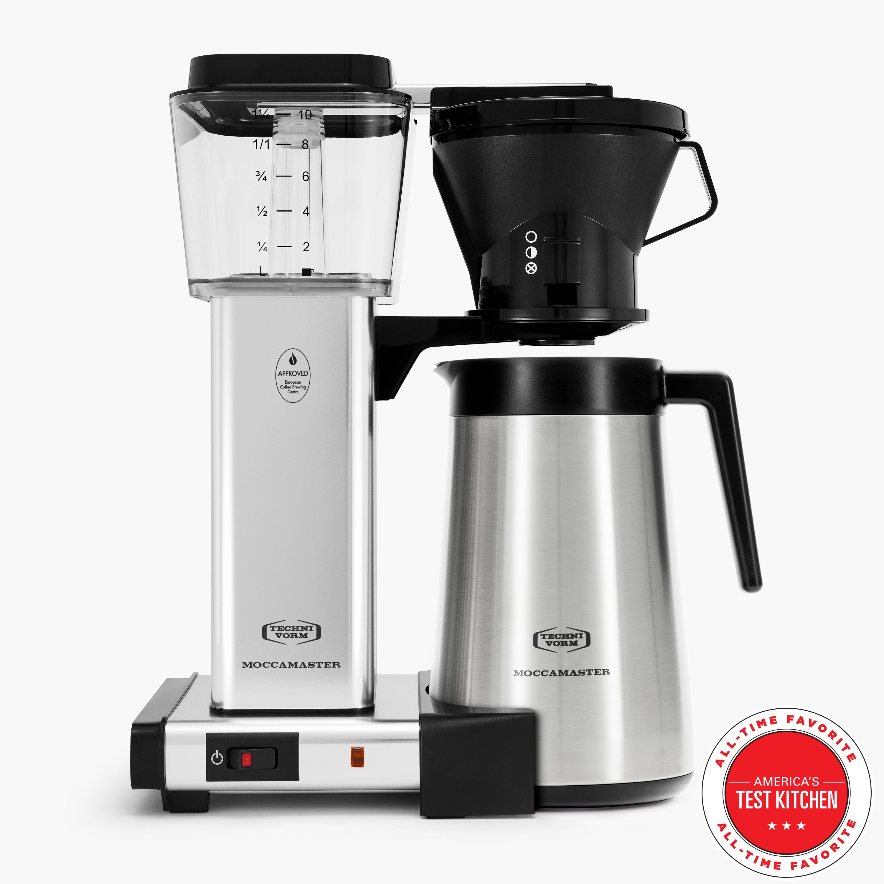 Cafetière thermique Moccamaster Technivorm KBT - Argent poli