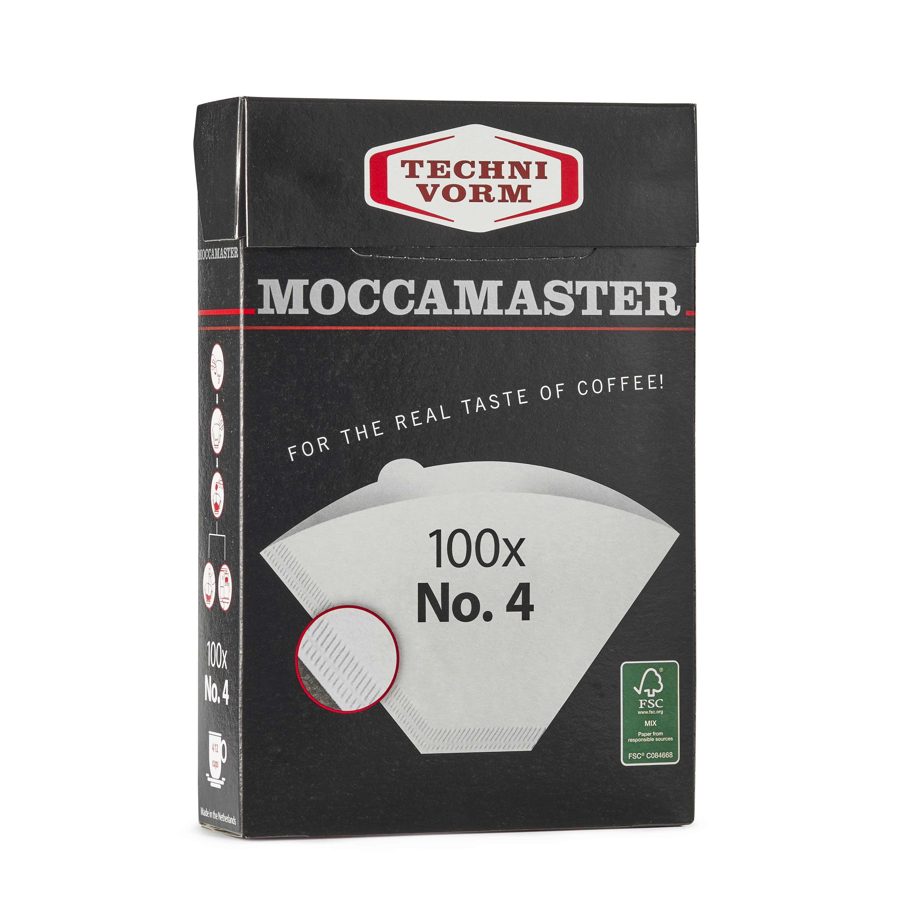 Technivorm Moccamaster #4 Coffee Filters Oxygen Whitened Paper