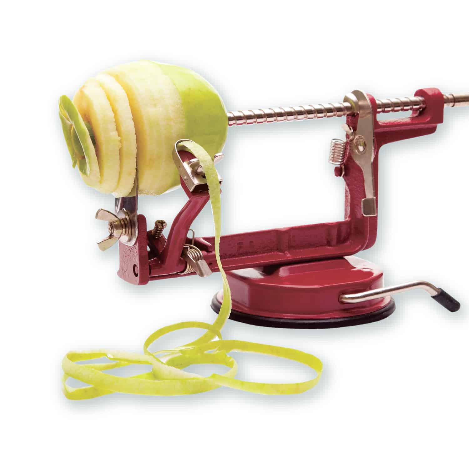CAREY Suction Base Apple Peeler & Corer – Peels, Cores & Slices in Seconds