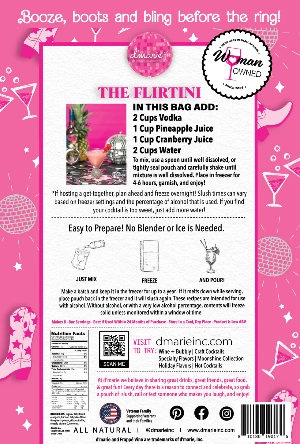 d'Marie Drink Mix -The Flirtini