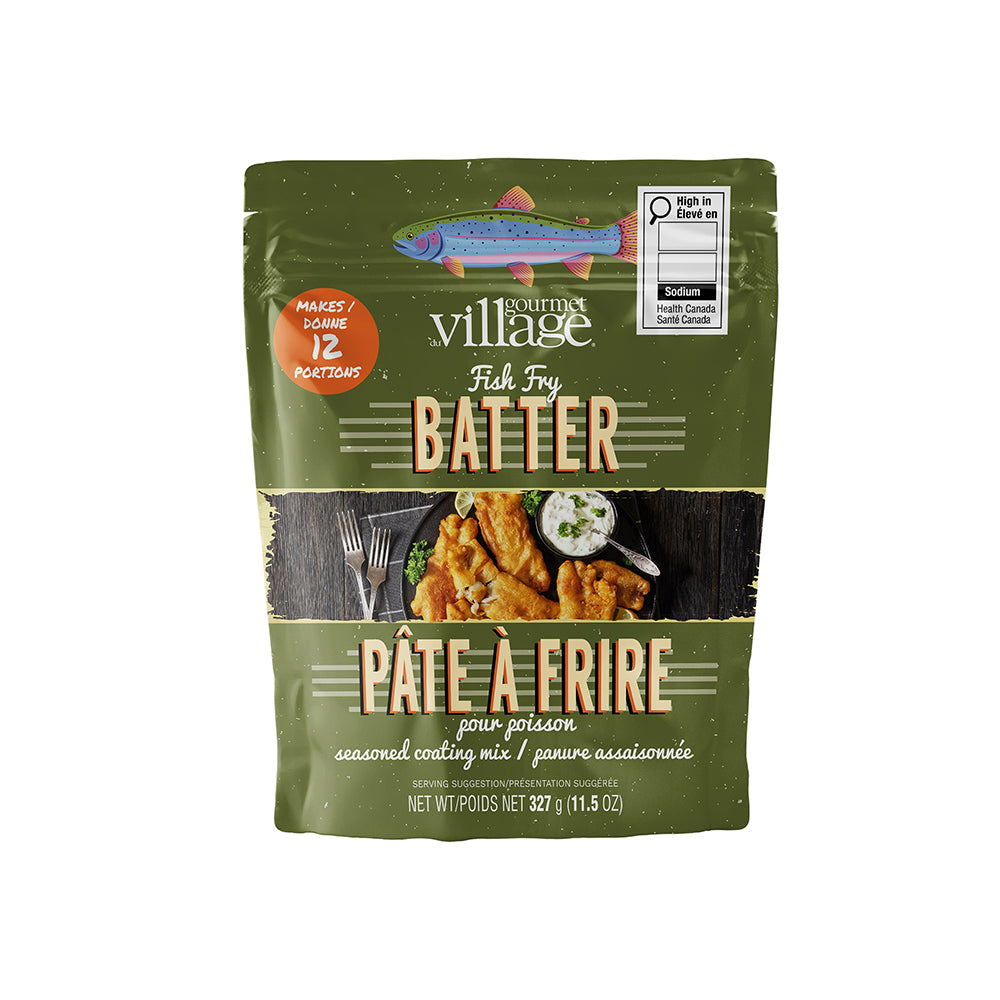 Gourmet du Village Fish Fry Batter – Seasoned Coating Mix