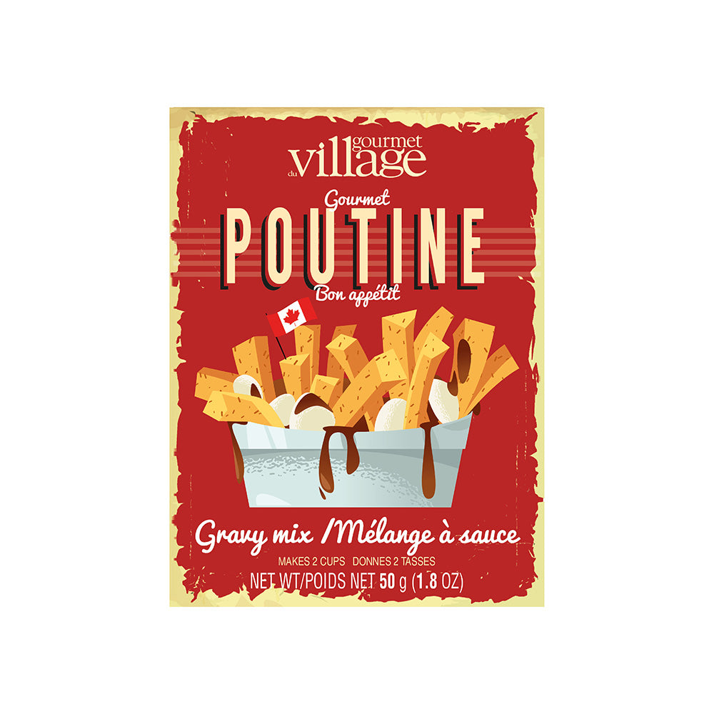 Mélange à sauce pour poutine Gourmet du Village, tellement délicieux !