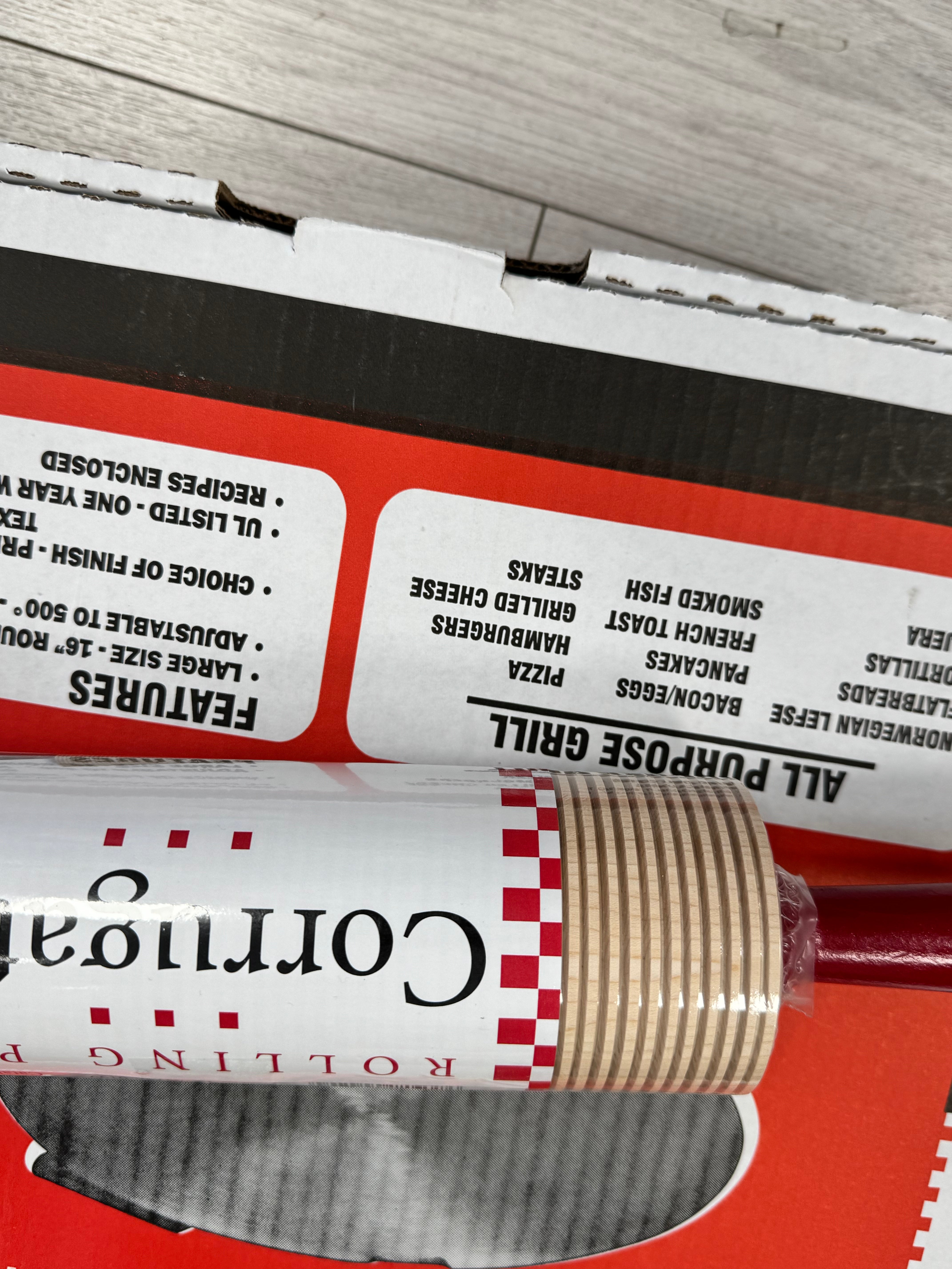 Bethany Corrugated Lefse Rolling Pin  - Grooved