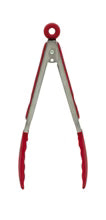 Tongs 22.5cm 9“ Stainless-Steel/Red