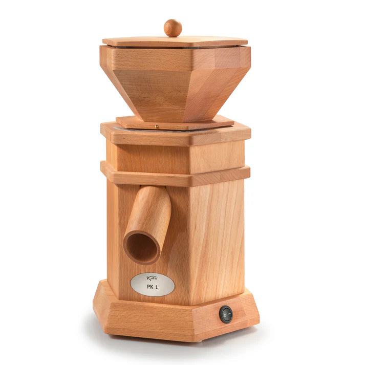 Komo PK1 Electric Grain Mill - 360 Watts - Beechwood - Available Online