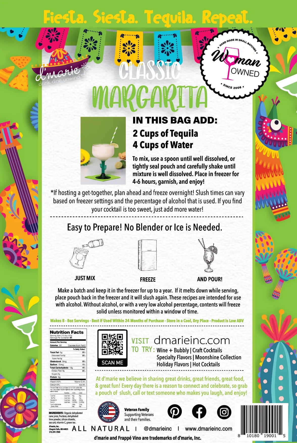 d'Marie Drink Mix -Classic Margarita