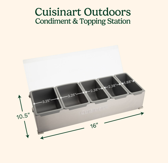 Cuisinart - Condiment & Topping Station