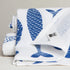 Danica Fish Print Royal Blue Floursack Dishtowels – Set of 2