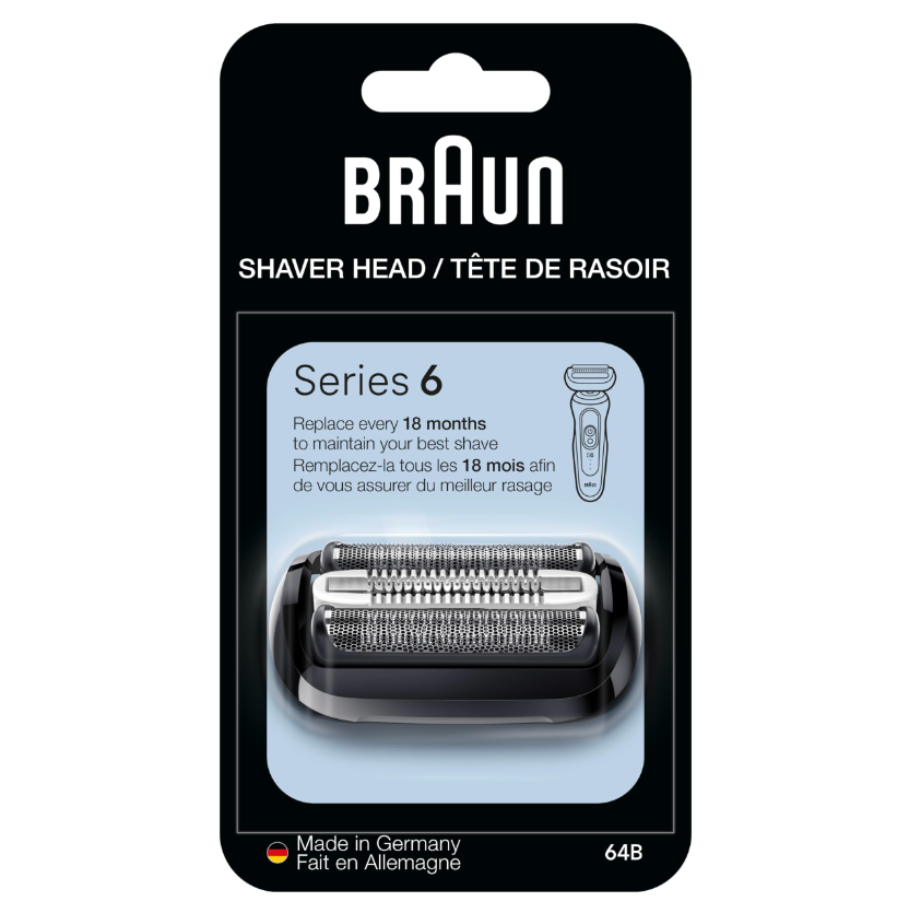 Tête de rechange Braun Series Series 5 et 6 64B remplace 53B ou 53S - OEM