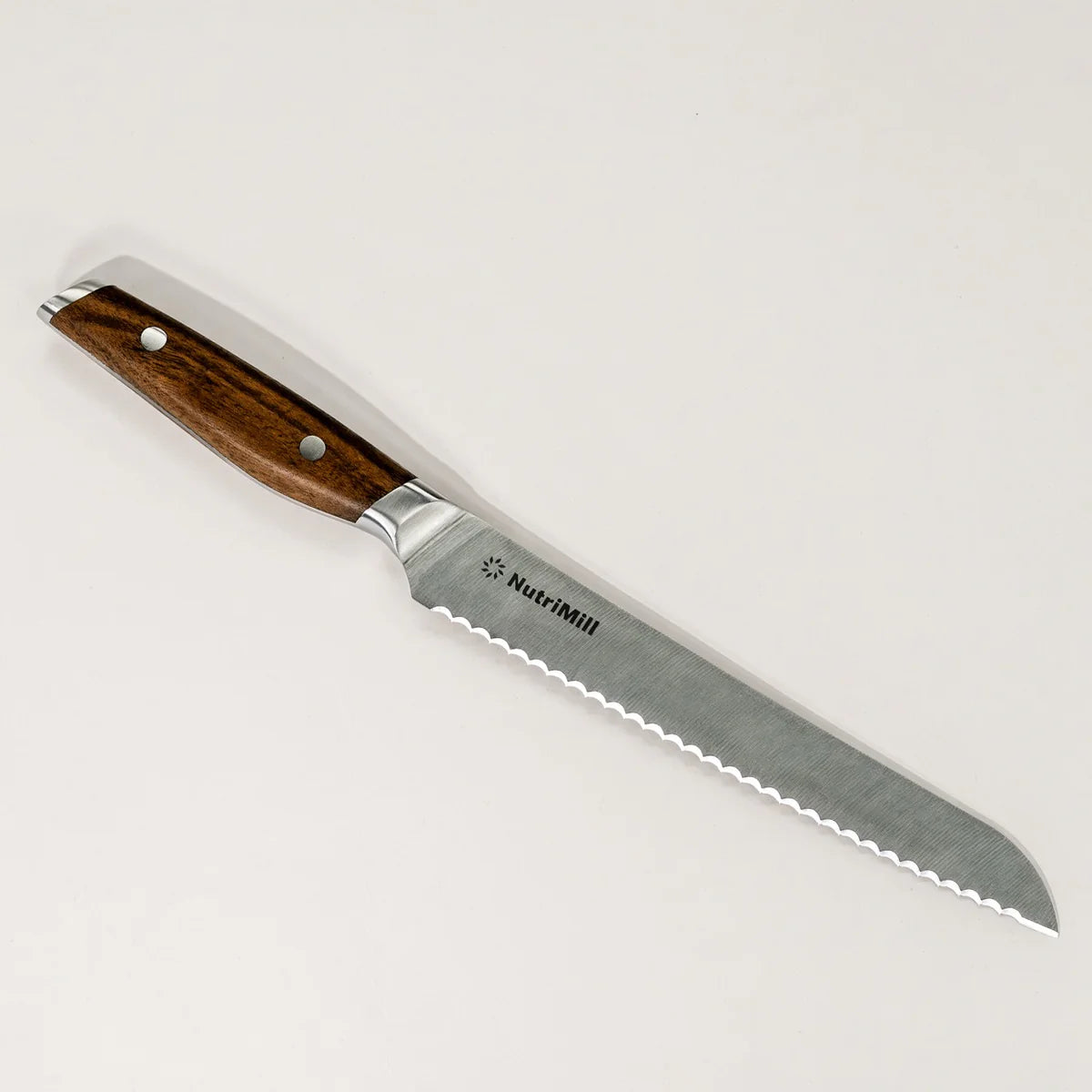 NEW! Nutrimill 8" Bread Knife with Walnut Handle