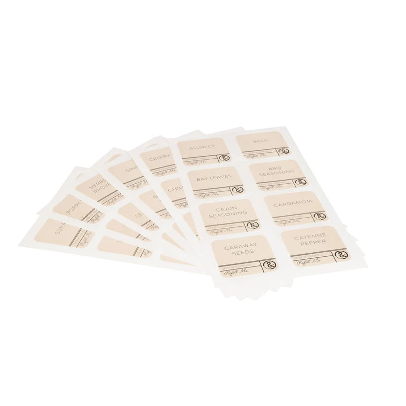 Again & Captivate Label Set – Herbs & Spices 64pc