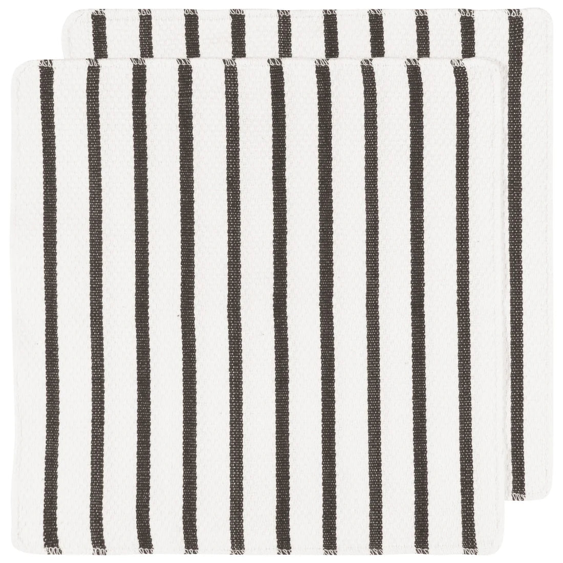 Danica Basketweave Black Dishcloths – Set of 2
