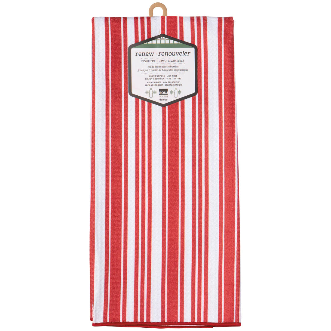 Now Designs by Danica Red Recycled Microfibre Dishtowel
