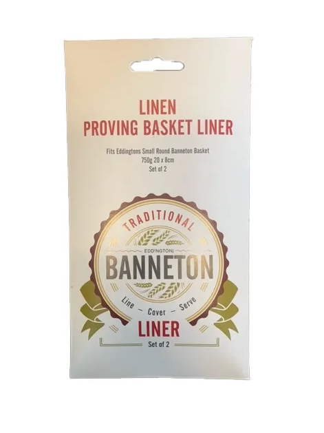 Eddington's Banneton Linen Proving Basket Round Liner - Package of 2