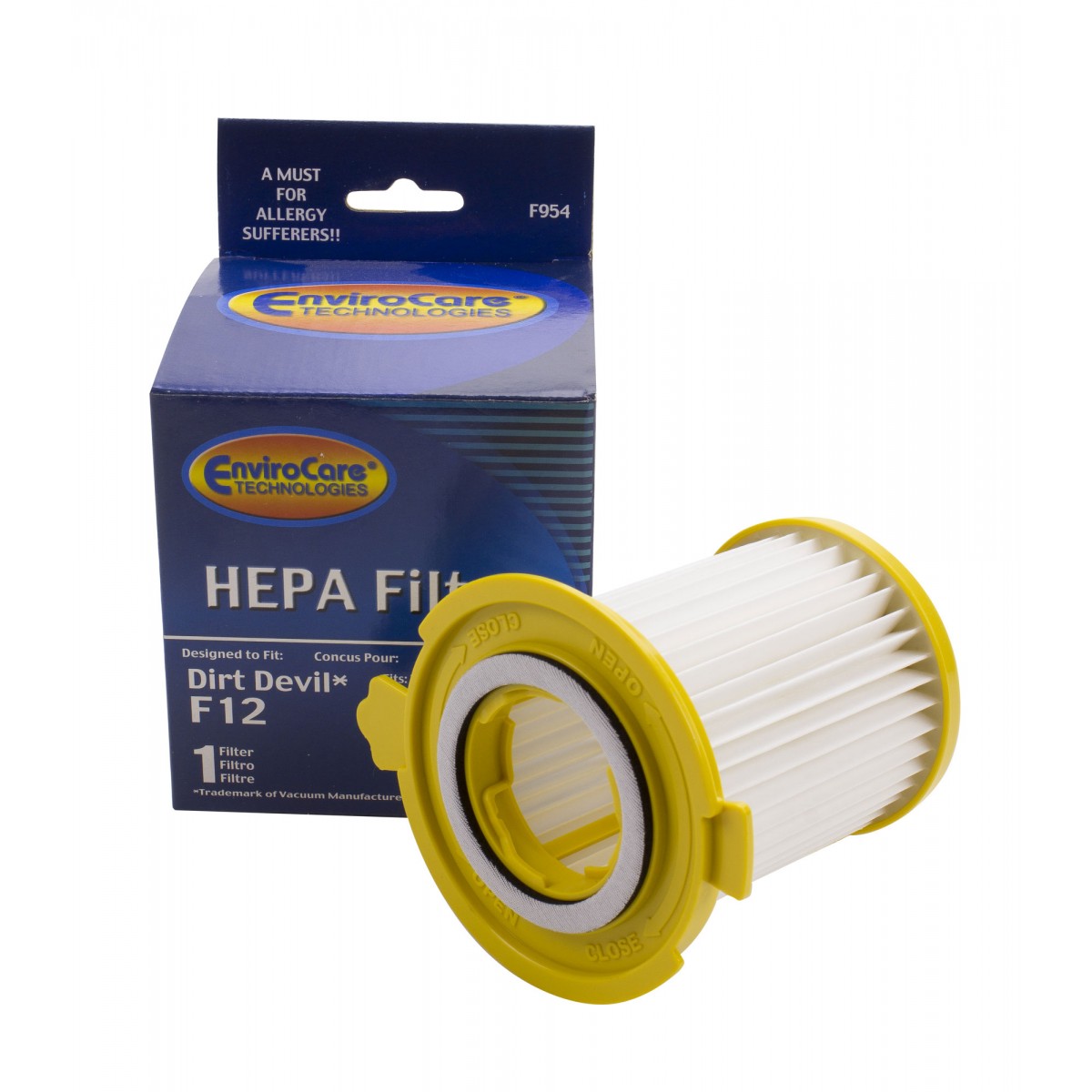 Dirt Devil HEPA Dust Cup Filter Type F12 for Vision Canister Vacuum Models 082660