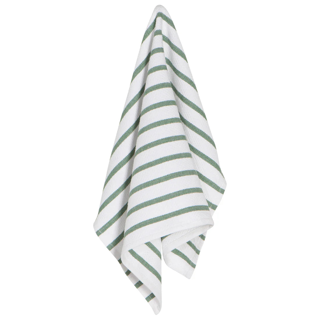 Danica Basketweave Elm Green Dishtowel