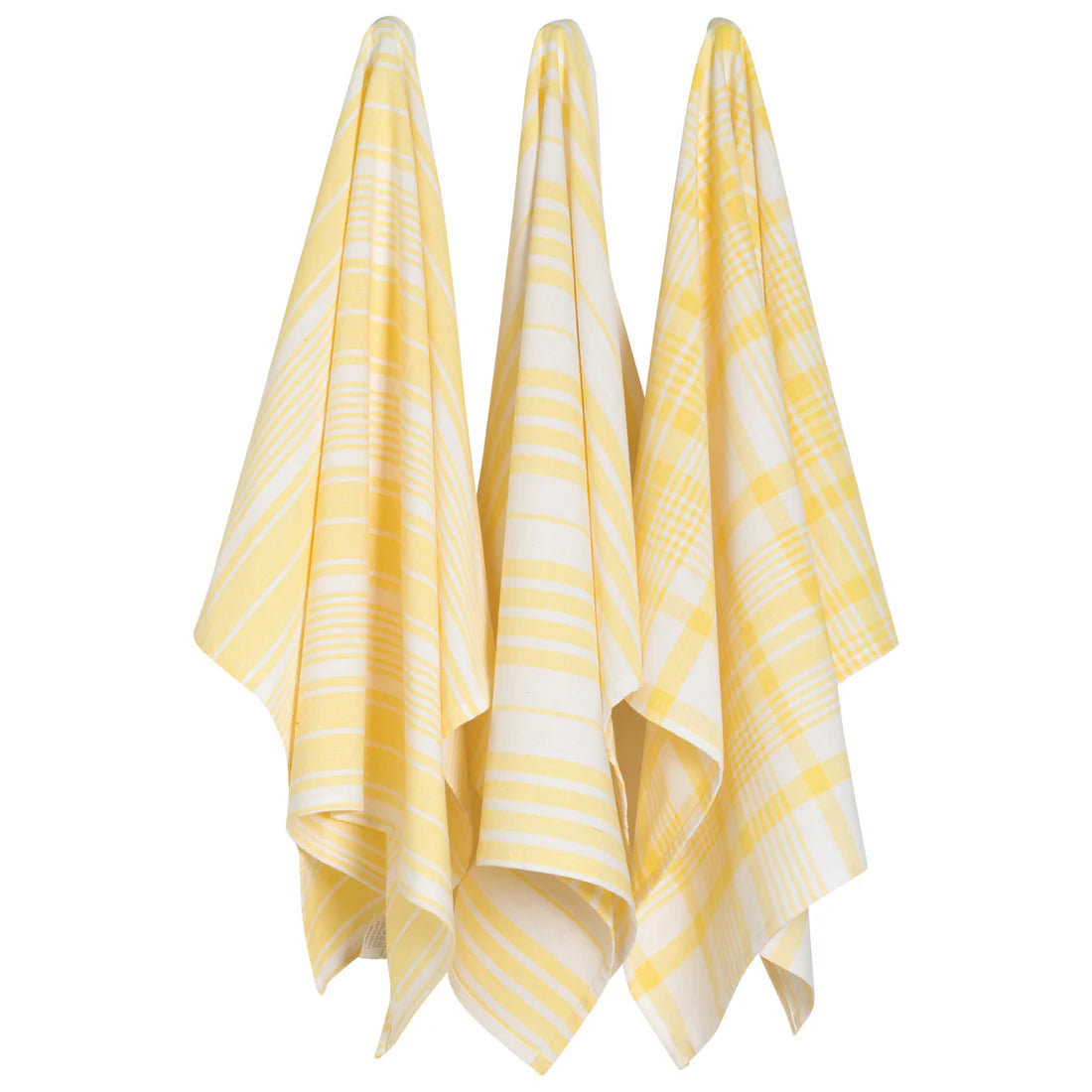 Now Designs by Danica Lemon Yellow Jumbo Dishtowels – Set of 3