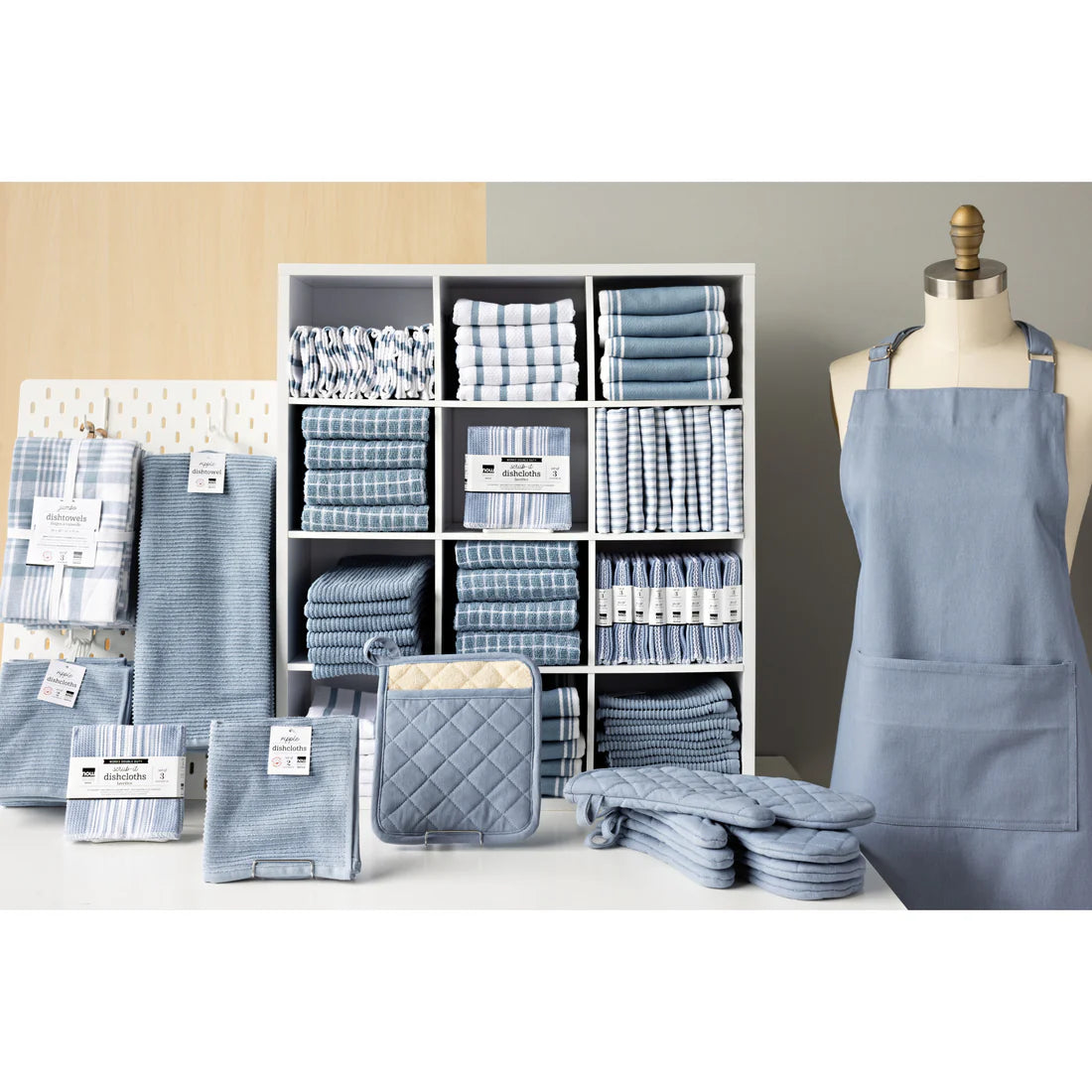 Now Designs by Danica Slate Blue Jumbo Dishtowels – Set of 3