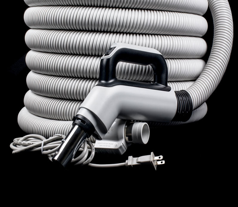 Tuyau d'aspirateur central haut de gamme intégré de 35 pieds