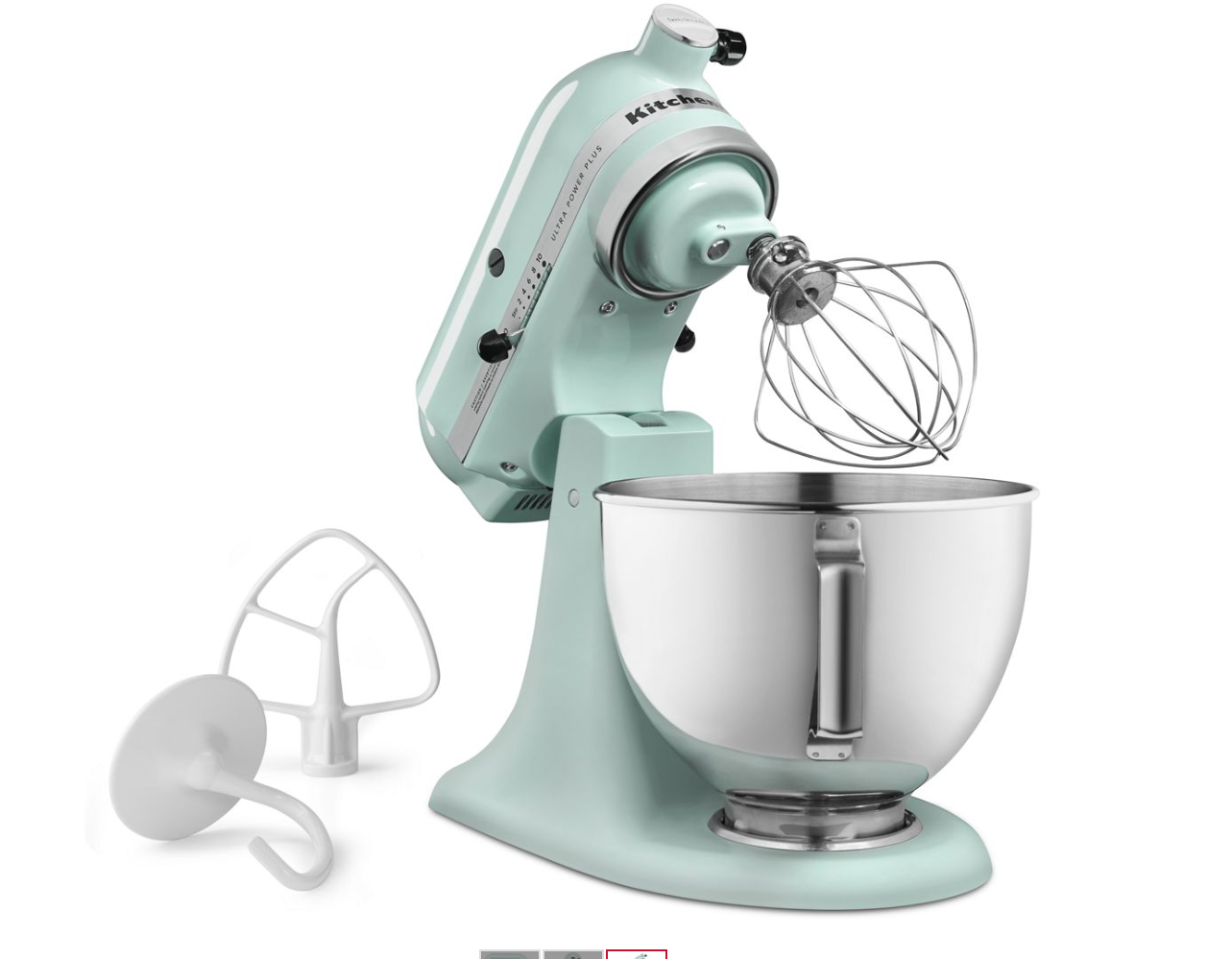 KitchenAid® Ultra Power® Plus Series 4.5-Quart Tilt-Head Stand Mixer KSM96IC - Ice Blue