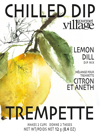 Gourmet du Village - Mélange à trempette citronnée et aneth