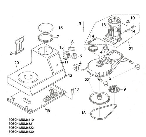 Bosch Seal Gasket for MUM6 and UM3 Classic Mixers