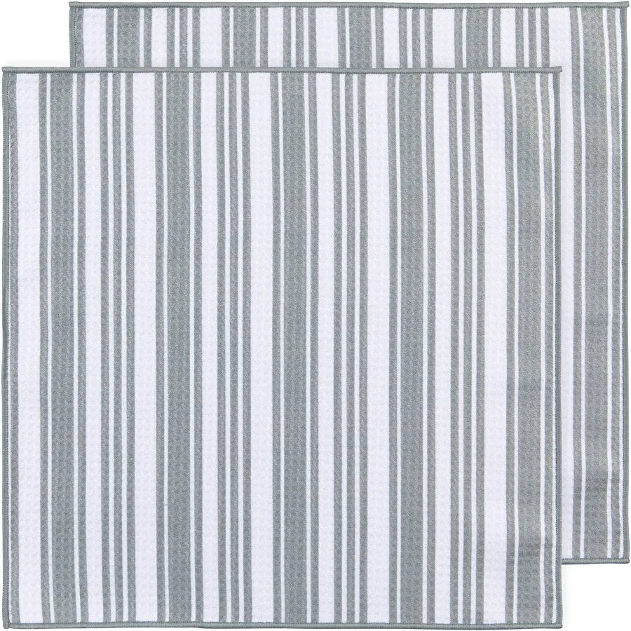 Now Designs London Gray Recycled Microfibre Dishcloths – Set of 2
