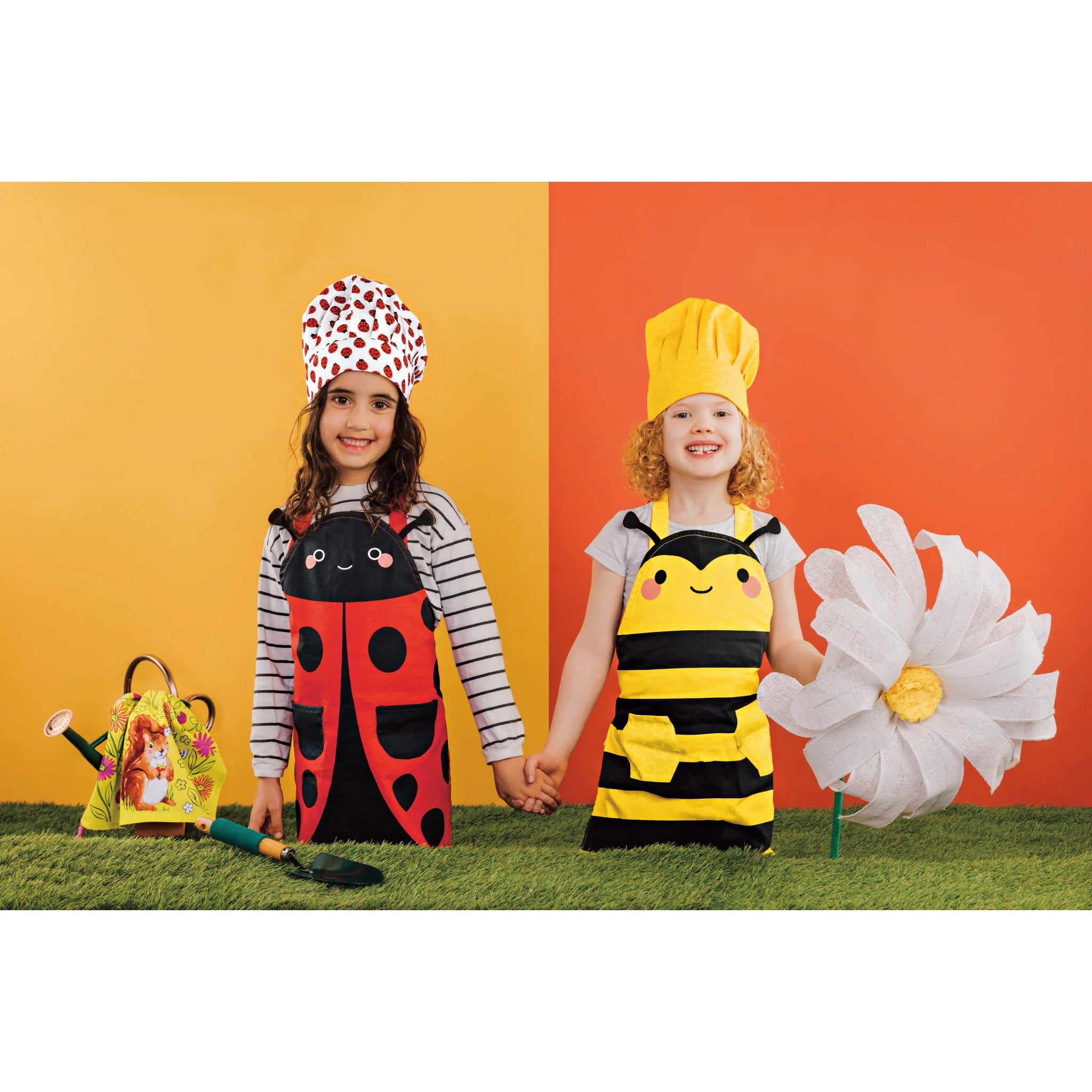 Ensemble tablier et toque de chef pour enfant Danica Bumblebee