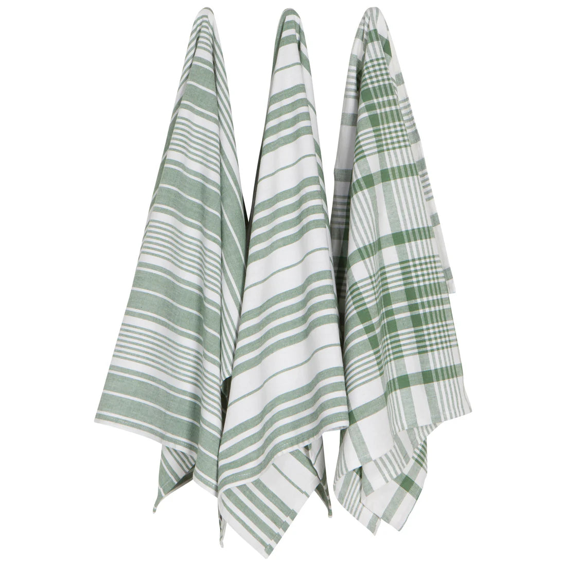 Danica Elm Green Jumbo Dishtowels – Set of 3