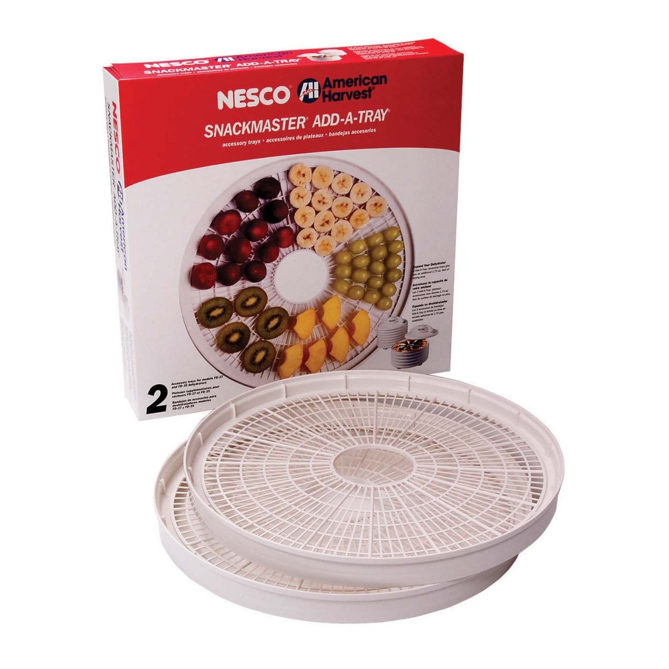 Plateaux pour déshydrateur Nesco American Harvest - Lot de 2 - WT-2 