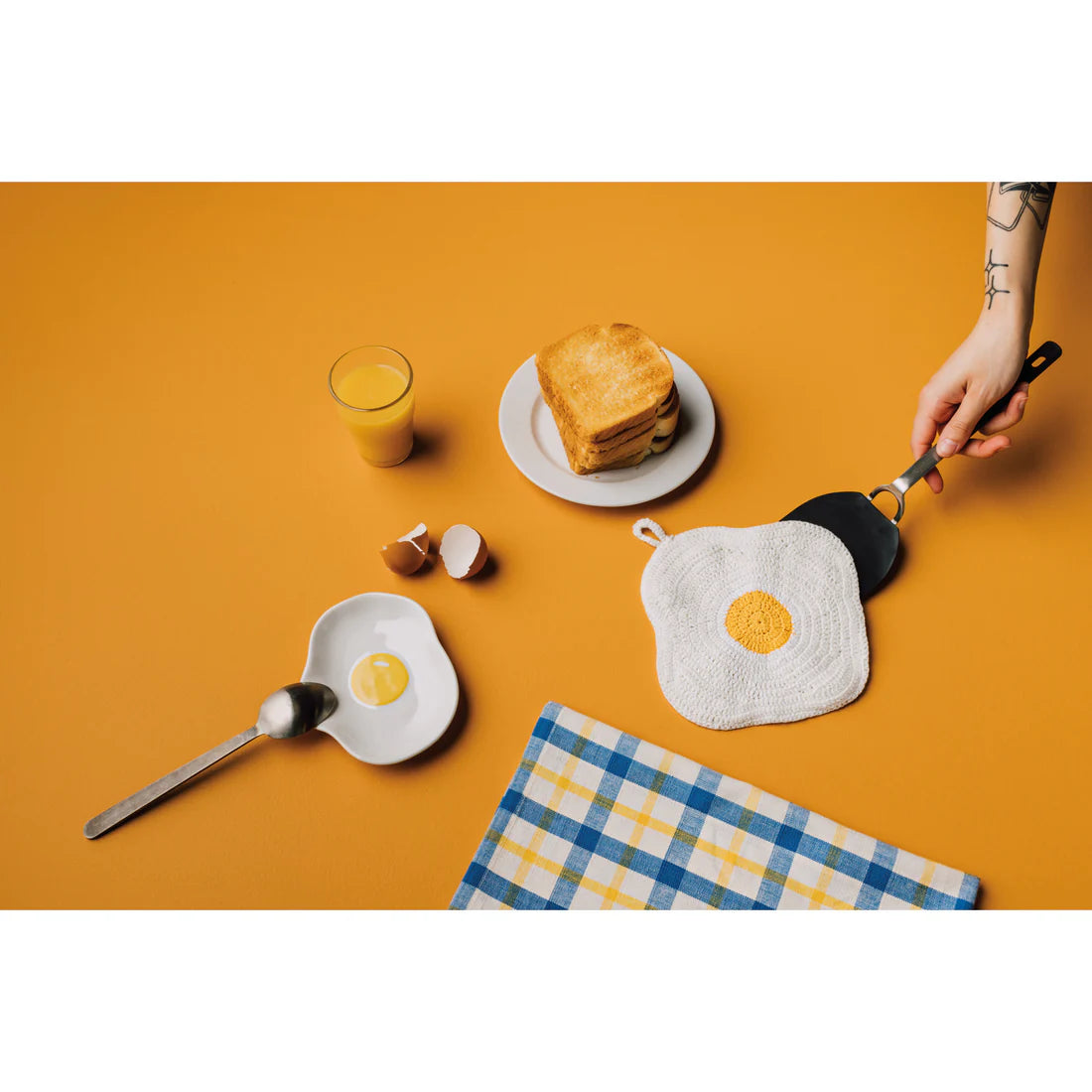 Ensemble Tablier et Torchon Danica Eggs